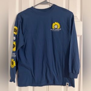 Simply Southern Blue Long Sleeve T-shirt Youth Large